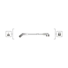 MAGNETI MARELLI gyújtókábelkészlet 941319170104 autóalkatrész