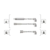 MAGNETI MARELLI gyújtókábelkészlet 941319170110