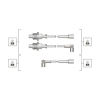 MAGNETI MARELLI gyújtókábelkészlet 941319170118