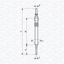 MAGNETI MARELLI izzítógyertya 062900130304 autóalkatrész