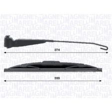 MAGNETI MARELLI Törlőkarkészlet, szélvédő tisztítás MAGNETI MARELLI 000723180435 autóalkatrész