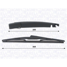 MAGNETI MARELLI Törlőkarkészlet, szélvédő tisztítás MAGNETI MARELLI 000723180440 autóalkatrész