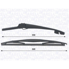 MAGNETI MARELLI Törlőkarkészlet, szélvédő tisztítás MAGNETI MARELLI 000723180447 autóalkatrész