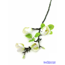  Magnólia ág 4v 67cm - Fehér dekoráció