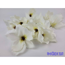 Magnólia selyem fej D15cm - Krém dekorációs kellék
