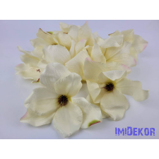 Magnólia selyem fej D15cm - Vaj-Cirmos dekorációs kellék