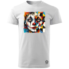 Magnolion Absztrakt bohóc v3 férfi póló - 19 szín, S-3XL