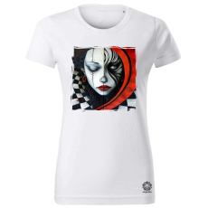 Magnolion Absztrakt bohóc v8 női póló - 19 szín, XS-2XL