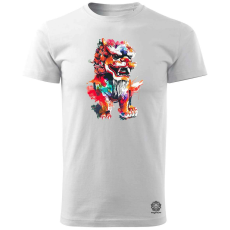 Magnolion Absztrakt Fu kutya v2 férfi póló - 19 szín, S-3XL