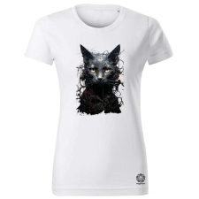 Magnolion Absztrakt macska női póló - 19 szín, XS-2XL női póló