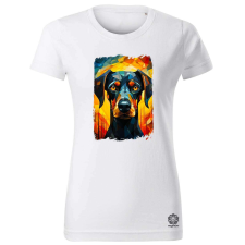 Magnolion Absztrakt vadászkutya v4 női póló - 19 szín, XS-2XL női póló