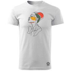 Magnolion Afro nő rajz portré v3 férfi póló - 19 szín, S-3XL