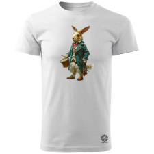 Magnolion Antropromorf zenész nyúl v1 férfi póló - 19 szín, S-3XL férfi póló