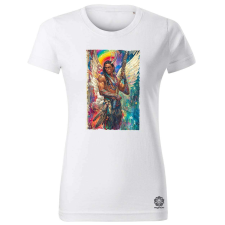 Magnolion Art Nouveau amerikai őslakos v4 női póló - 19 szín, XS-2XL női póló