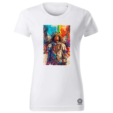 Magnolion Art Nouveau amerikai őslakos v6 női póló - 19 szín, XS-2XL női póló