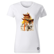 Magnolion Ázsiai épület fantázia v1 női póló - 19 szín, XS-2XL női póló