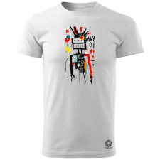 Magnolion Basquiat béke és szeretet v13 férfi póló - 19 szín, S-3XL férfi póló