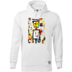 Magnolion Basquiat béke és szeretet v7 férfi pulóver - 19 szín, S-5XL