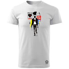 Magnolion Basquiat béke és szeretet v8 férfi póló - 19 szín, S-3XL férfi póló