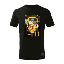 Magnolion Basquiat béke és technológia v2 gyerek póló - 11 szín, 4-12 éves gyerek póló