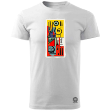 Magnolion Bauhaus bélyeg v2 férfi póló - 19 szín, S-3XL férfi póló