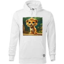 Magnolion Boldog apró és aranyos oroszlán férfi pulóver - 19 szín, S-5XL férfi pulóver, kardigán