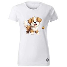 Magnolion Bolyhos kutyus v1 női póló - 19 szín, XS-2XL női póló