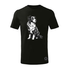 Magnolion Border collie rajz v8 gyerek póló - 11 szín, 4-12 éves gyerek póló