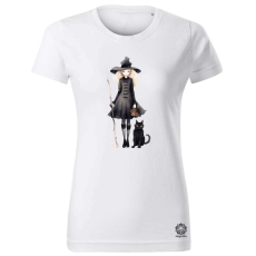 Magnolion Boszi és macskája v1 női póló - 19 szín, XS-2XL