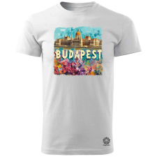 Magnolion Budapest absztrakt v9 férfi póló - 19 szín, S-3XL férfi póló