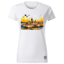 Magnolion Budapest Parlament és ballonok v1 női póló - 19 szín, XS-2XL női póló