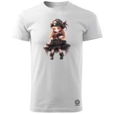 Magnolion Chibi kalóz lány v1 férfi póló - 19 szín, S-3XL
