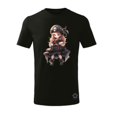 Magnolion Chibi kalóz lány v1 gyerek póló - 11 szín, 4-12 éves