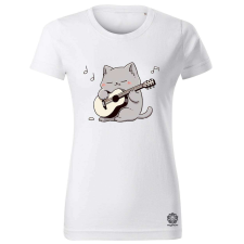 Magnolion Cica gitározik v4 női póló - 19 szín, XS-2XL női póló