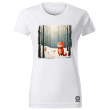 Magnolion Cica mikulás v4 női póló - 19 szín, XS-2XL női póló