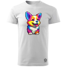 Magnolion Corgi kölyök v1 férfi póló - 19 szín, S-3XL férfi póló
