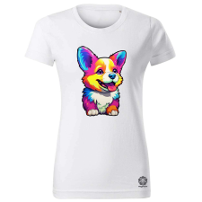 Magnolion Corgi kölyök v1 női póló - 19 szín, XS-2XL női póló