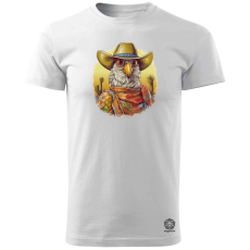 Magnolion Cowboy papagáj v3 férfi póló - 19 szín, S-3XL