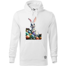 Magnolion Cuki húsvéti nyuszi v3 férfi pulóver - 19 szín, S-5XL férfi pulóver, kardigán