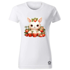 Magnolion Cuki nyuszi sütikkel v3 női póló - 19 szín, XS-2XL női póló