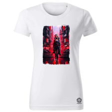 Magnolion Cyberpunk yakuza szamuráj v3 női póló - 19 szín, XS-2XL női póló