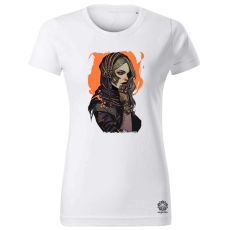 Magnolion Dark cyberpunk portré v14 női póló - 19 szín, XS-2XL