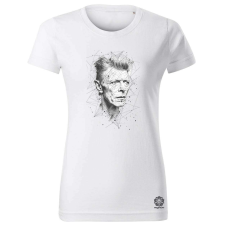 Magnolion David Bowie rajz portré v3 női póló - 19 szín, XS-2XL női póló