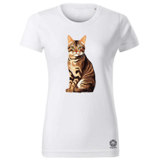 Magnolion Deco macska v8 női póló - 19 szín, XS-2XL