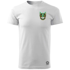 Magnolion Díszes cica v3 zseb férfi póló - 19 szín, S-3XL férfi póló