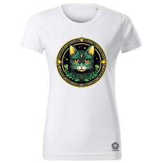 Magnolion Díszes cica v4 női póló - 19 szín, XS-2XL