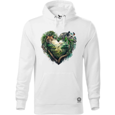 Magnolion Dzsungel szív v1 férfi pulóver - 19 szín, S-5XL