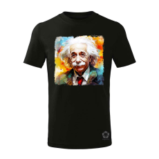 Magnolion Einstein portré v3 gyerek póló - 11 szín, 4-12 éves