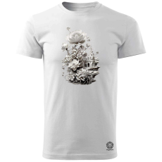 Magnolion Fantázia növények v1 férfi póló - 19 szín, S-3XL