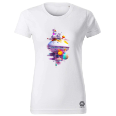 Magnolion Fehér űrállomás v1 női póló - 19 szín, XS-2XL